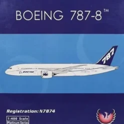 Airplane Model*Phoenix 11383 1:400 House Colors Boeing 787-8 - Miniature Marvels: Airplane Models & Painted Dice