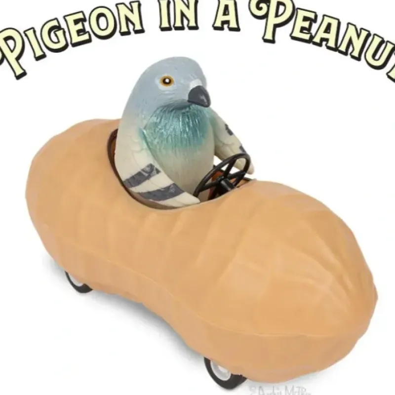 Egpull<Pigeon in a Peanut - Cute Pullback Racing Car Child Toy - Archie McPhee - Miniature Marvels: Airplane Models & Painted Dice