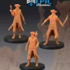 Miniature<Pirate Captain - Miniature Marvels: Airplane Models & Painted Dice