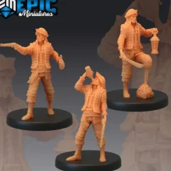Miniature<Pirate Marauders - Miniature Marvels: Airplane Models & Painted Dice
