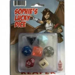 Reaper Miniatures<Pizza Dungeon Dice: Sophie's Lucky Dice - Miniature Marvels: Airplane Models & Painted Dice