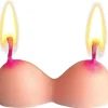 Egpull<3pk Boobie Shaped Party Candles - Boobs Breast Birthday Adult Novelty Cake Decor - Miniature Marvels: Airplane Models & Painted Dice