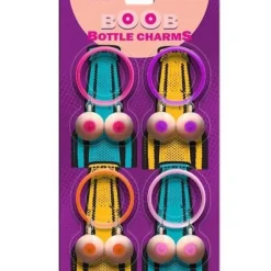 Egpull<4pk Boobs Bottle Charms - Boobies for Beer Bottle - Gag Joke - Jingle for Boobs - Miniature Marvels: Airplane Models & Painted Dice