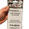 Egpull<50-PK Cheeky Memo Note Pad Thanks For Parking So Close! - Arseholes! Gag Joke - Miniature Marvels: Airplane Models & Painted Dice