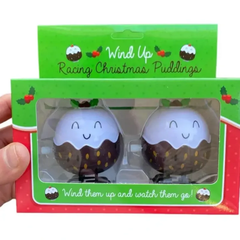 Egpull<2pk Racing Christmas Puddings - What more can I say? Hilarious Wind Up Toys - Miniature Marvels: Airplane Models & Painted Dice