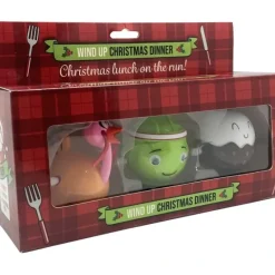 Egpull<3pk Racing Turkey - Sprout - Christmas Pudding - Wind Up Holiday Racing Toys - Miniature Marvels: Airplane Models & Painted Dice