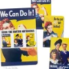 Egpull<3PK Rosie the Riveter Notebook Journals School Kitchen Note Pads - Archie McPhee - Miniature Marvels: Airplane Models & Painted Dice