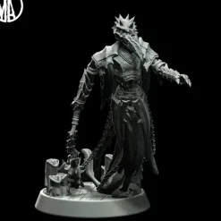 Miniature<Plague Wraith Charging - Miniature Marvels: Airplane Models & Painted Dice