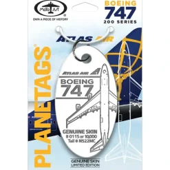 Airplane Model*Plane Tags Boeing 747 Atlas Air N522MC - Miniature Marvels: Airplane Models & Painted Dice