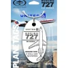 Airplane Model*Plane Tags United Airlines Boeing 727 N7630U (White) - Miniature Marvels: Airplane Models & Painted Dice