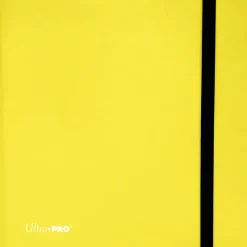 Accessories<12-Pocket Eclipse PRO-Binder - Lemon Yellow - Miniature Marvels: Airplane Models & Painted Dice