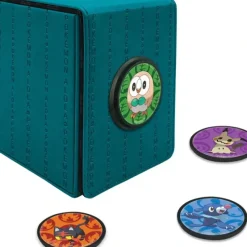 Accessories<Pokemon TCG: Alola Alcove Click Deck Box - Miniature Marvels: Airplane Models & Painted Dice