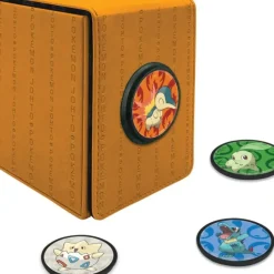 Accessories<Pokemon TCG: Johto Alcove Click Deck Box - Miniature Marvels: Airplane Models & Painted Dice