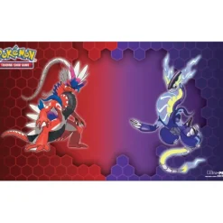 Accessories<Pokemon TCG: Koraidon & Miraidon Playmat - Miniature Marvels: Airplane Models & Painted Dice