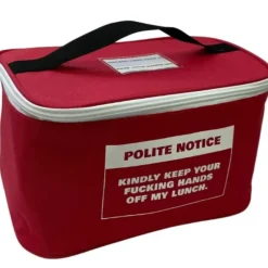 Egpull<Polite Fu%ki#g Notice Lunch Box Bag ~ Insulated Ice Chest Cooler Bag Adult Gift - Miniature Marvels: Airplane Models & Painted Dice