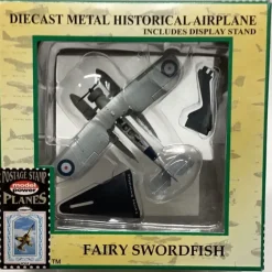 Airplane Model*Postage Stamp 5565 Fairey Swordfish - Miniature Marvels: Airplane Models & Painted Dice
