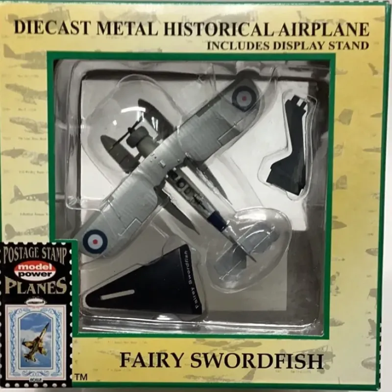 Airplane Model*Postage Stamp 5565 Fairey Swordfish - Miniature Marvels: Airplane Models & Painted Dice