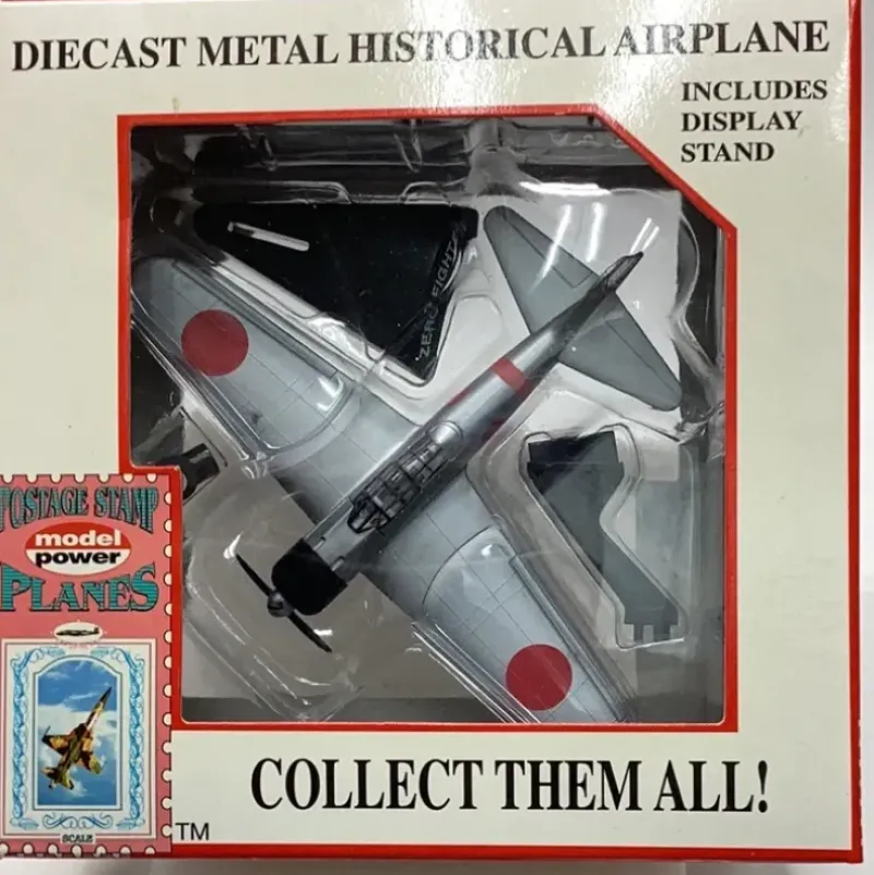 Airplane Model*Postage Stamp 5343 Mitsubishi A6M2B Zero - Miniature Marvels: Airplane Models & Painted Dice
