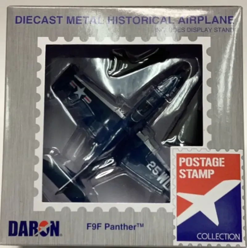 Airplane Model*Postage Stamp PS5393-2 1:100 F9F Panther - Miniature Marvels: Airplane Models & Painted Dice