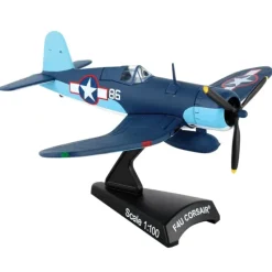 Airplane Model*Postage Stamp PS5356-3 1:100 F4U Corsair - Miniature Marvels: Airplane Models & Painted Dice