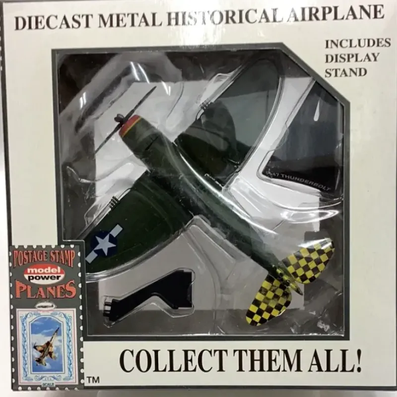 Airplane Model*Postage Stamp PS5359-2 1:100 P-47 Thunderbolt - Miniature Marvels: Airplane Models & Painted Dice