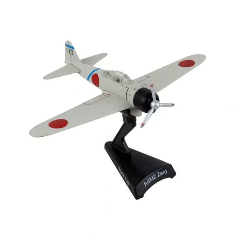 Airplane Model*POSTAGE STAMP PS5343-4 A6M2 ZERO 1/97 V-107 - Miniature Marvels: Airplane Models & Painted Dice