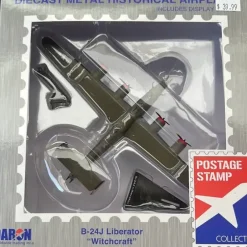 Airplane Model*POSTAGE STAMP PS5557-3 B-24 LIBERATOR 1/163 WITCHCRAFT - Miniature Marvels: Airplane Models & Painted Dice