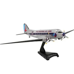 Airplane Model*POSTAGE STAMP PS5559-3 EASTERN DC-3 1/144 - Miniature Marvels: Airplane Models & Painted Dice