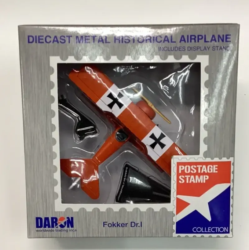 Airplane Model*Postage Stamp PS5349 Fokker DRI Red Baron - Miniature Marvels: Airplane Models & Painted Dice
