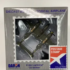 Airplane Model*Postage Stamp PS5362-4 P-38 Lightning Skidoo - Miniature Marvels: Airplane Models & Painted Dice