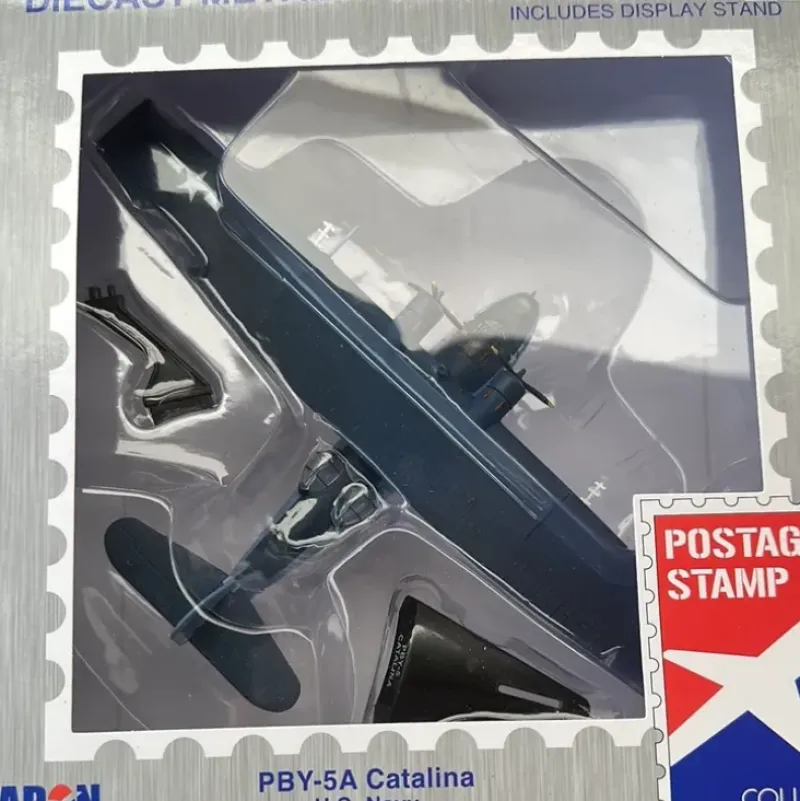 Airplane Model*POSTAGE STAMP PS5556-4 PBY5 USN CATALINA 1/150 - Miniature Marvels: Airplane Models & Painted Dice