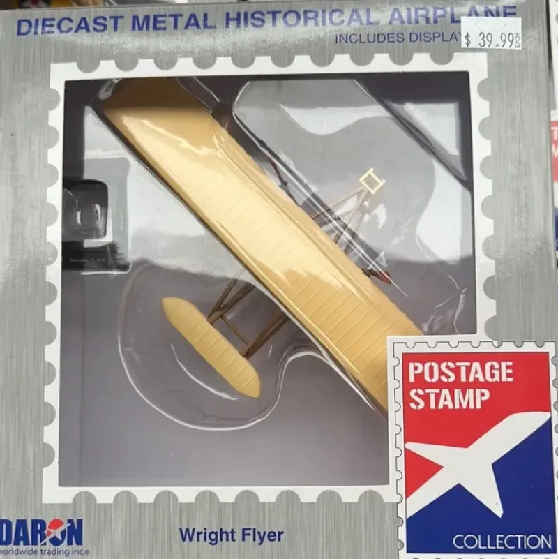 Airplane Model*POSTAGE STAMP PS5555 WRIGHT FLYER 1/72 - Miniature Marvels: Airplane Models & Painted Dice