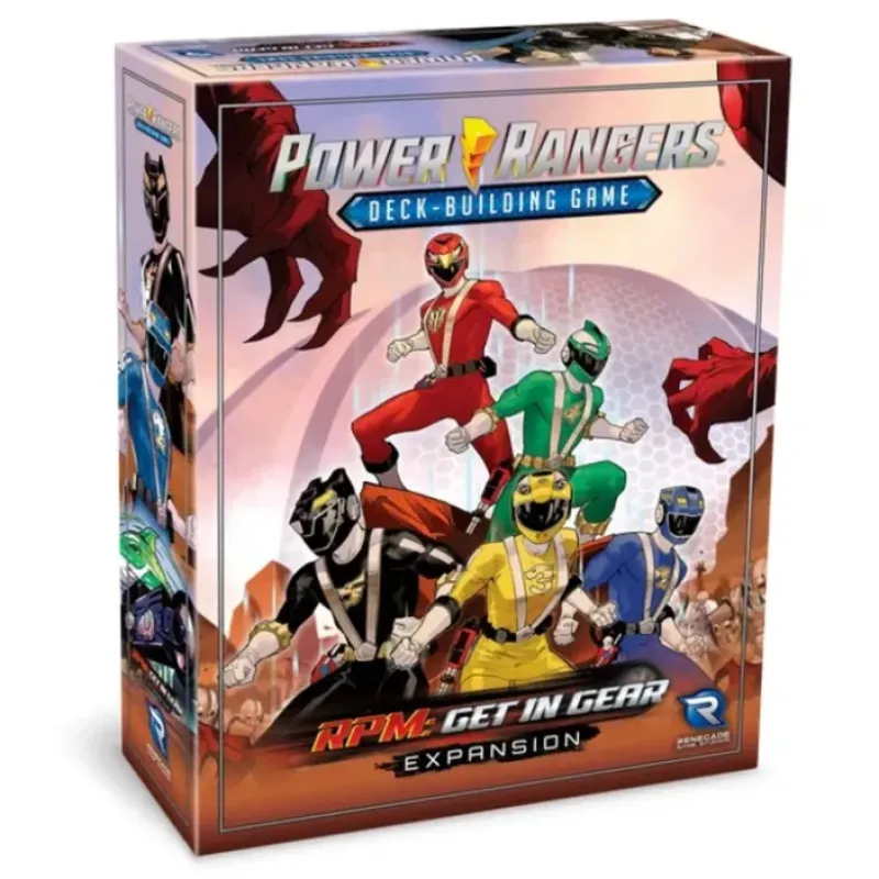 Board Game<Power Rangers - Deck-Building Game: RPM - Get In Gear Expansion RGS 02421 - Miniature Marvels: Airplane Models & Painted Dice