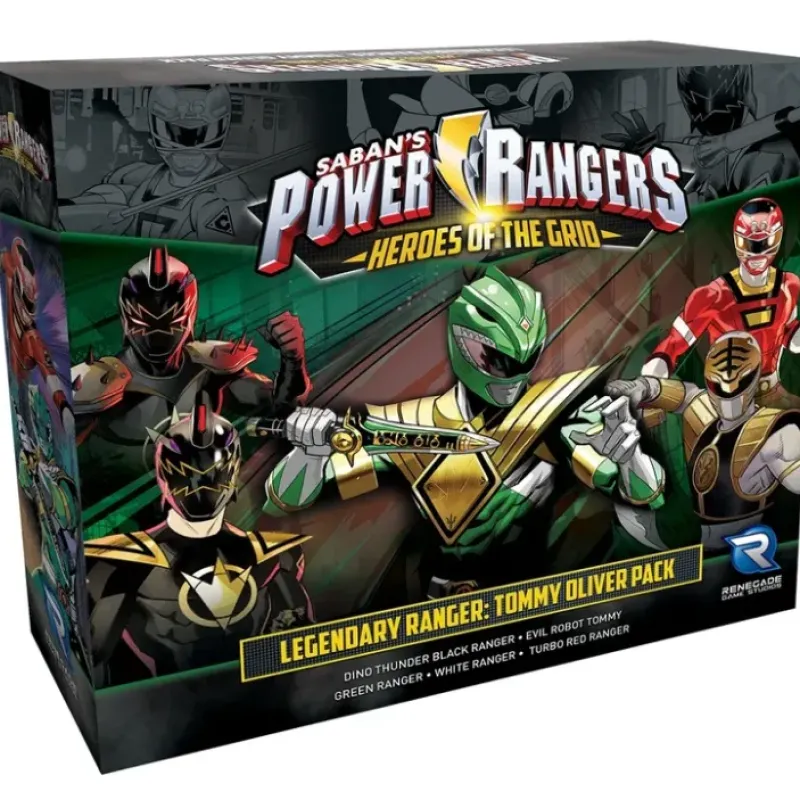 Board Game<Power Rangers - Heroes of the Grid: Legendary Ranger Tommy Oliver Pack RGS 02052 - Miniature Marvels: Airplane Models & Painted Dice