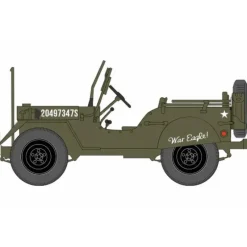 Airplane Model*Pre Order Hobby Master HG4215 1:72 U.S. 1/4 ton Military Vehicle, US 3rd Army, 1945 "Gen. George Patton" - Miniature Marvels: Airplane Models & Painted Dice