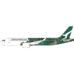 Airplane Model*Pre-Order Gemini Jets GJQFA2275 1:400 QantasLink A220-300 VH-X4A Minyma Kutjara Tjukurpa (green livery) - Miniature Marvels: Airplane Models & Painted Dice