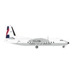 Airplane Model*Pre-Order Herpa Wings 573368 1:200 Uruguayan Air Force Fairchild FH-227D 571 - Miniature Marvels: Airplane Models & Painted Dice