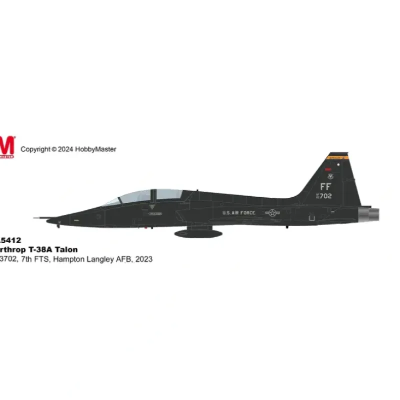 Airplane Model*Pre-Order Hobby Master HA5412 1:72 Northrop T-38A Talon 62-3702, 7th FTS, Hampton Langley AFB, 2023 - Miniature Marvels: Airplane Models & Painted Dice