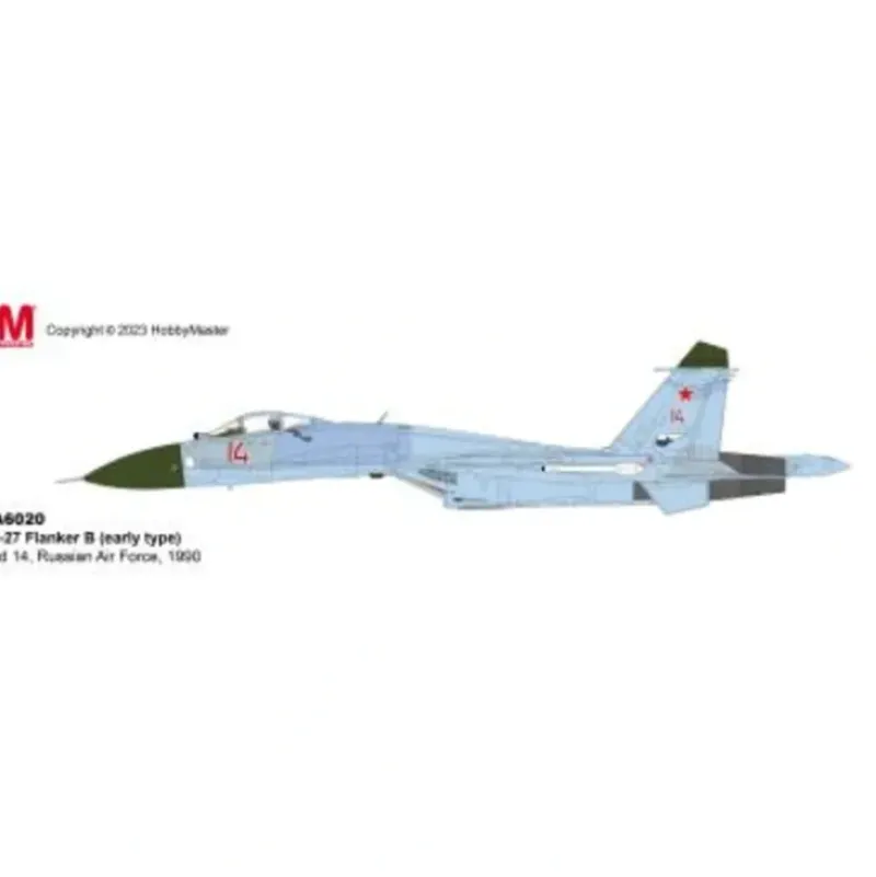 Airplane Model*Pre-Order Hobby Master HA6020 1:72 Su-27 Flanker B (early type) Red 14, Russian Air Force, 1990 - Miniature Marvels: Airplane Models & Painted Dice