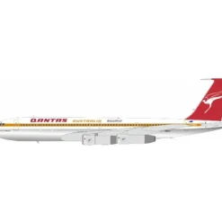 Airplane Model*Pre-Order InFlight200 IF707QF0125P 1:200 Qantas Boeing 707-338C VH-EAG LAST FLIGHT QANTAS Polished - Miniature Marvels: Airplane Models & Painted Dice