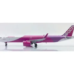 Airplane Model*Pre-Order JC Wings EW421N015 1:400 Peach Airbus A321NEO Reg: JA902P - Miniature Marvels: Airplane Models & Painted Dice