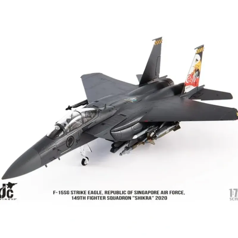 Airplane Model<Pre-Order JC Wings JCW-72-F15-026 1:72 F-15SG Strike Eagle Republic of Singapore Air Force, 149th Fighter Squadron "Shikra" 2020 - Miniature Marvels: Airplane Models & Painted Dice