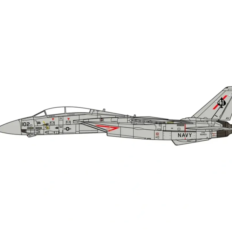 Airplane Model<Pre-Order JC Wings JCW-72-F14-017 1:72 F-14A Tomcat U.S. NAVY VF-41 Black Aces, USS Nimitz, Gulf of Sidra incident, 19 August,1981 - Miniature Marvels: Airplane Models & Painted Dice