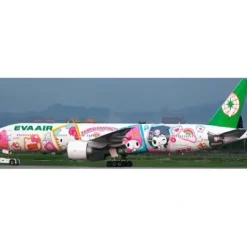Airplane Model<Pre-Order JC Wings SA4052 1:400 EVA Airways Boeing 777-300(ER) "Sanrio Character" Reg: B-16722 - Miniature Marvels: Airplane Models & Painted Dice