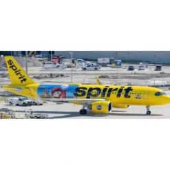 Airplane Model*Pre-Order JC Wings SA4044 1:400 Spirit Airlines Airbus A320NEO "Super Nintendo World" N986NK - Miniature Marvels: Airplane Models & Painted Dice