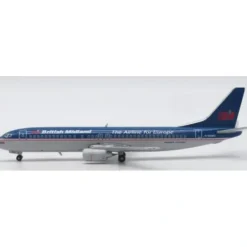Airplane Model<Pre-Order JC Wings XX40060 1:400 British Midland Boeing 737-400 "The Airline for Europe" Reg: G-OBMG - Miniature Marvels: Airplane Models & Painted Dice