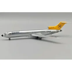 Airplane Model<Pre-Order JFox JF-727-2-004P 1:200 727-230 Condor polished D-ABVI - Miniature Marvels: Airplane Models & Painted Dice