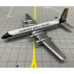 Airplane Model<Pre-Order Sky Classics 1:200 Canadair CL-44 "Seaboard World" - Miniature Marvels: Airplane Models & Painted Dice