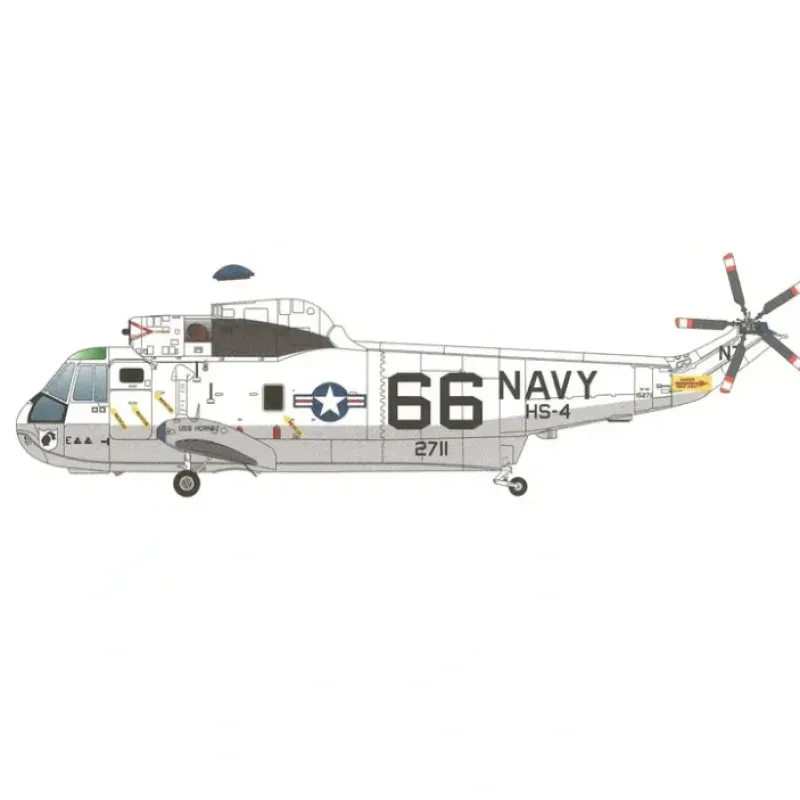 Airplane Model<Pre-Order Sky Classics SC2SK03 1:200 SH-3D Sea King 152711 HS-4 USS Hornet Apollo Rescue - Miniature Marvels: Airplane Models & Painted Dice