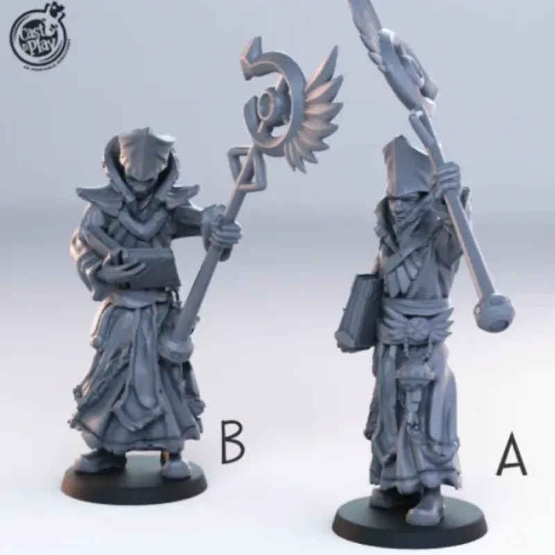 Miniature<Priests - Miniature Marvels: Airplane Models & Painted Dice